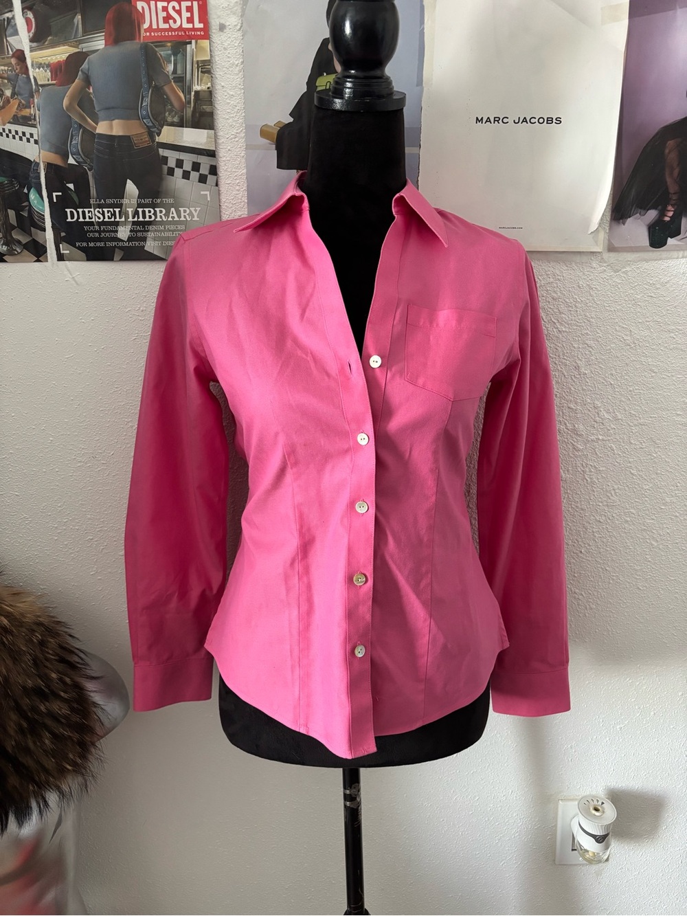 Foxcroft no iron Classic Women's Button-Front Shirt - Pink